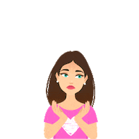 EvaBeautySkincare pink beauty woman confused Sticker