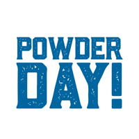 snowshoemountain powder day pow day snowshoemtn snowshoe wv Sticker