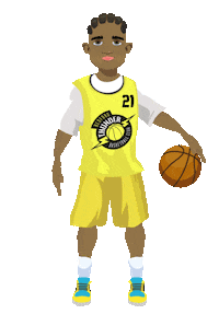 bedfordthunder basketball thunder basketballplayer bedford Sticker