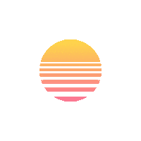 Party Outrun Sticker by Designdrip