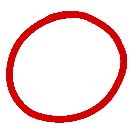 elisalaoshi rojo circulo linea senalar Sticker