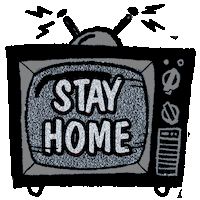 Stay Home Sticker by TARIK's Creative field