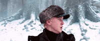 scared harry potter GIF
