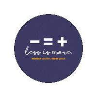 Less Is More Sticker by Avansa Limburg
