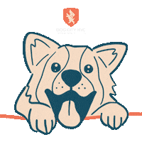 Puppy Happy Dog Sticker by Dog City NYC