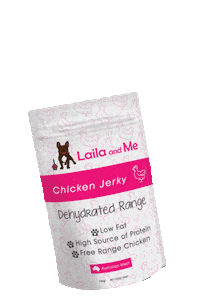 Lailaandme dog puppy chicken treats Sticker