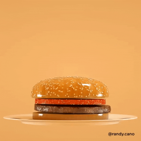 randycano giphygifmaker food hungry burger GIF