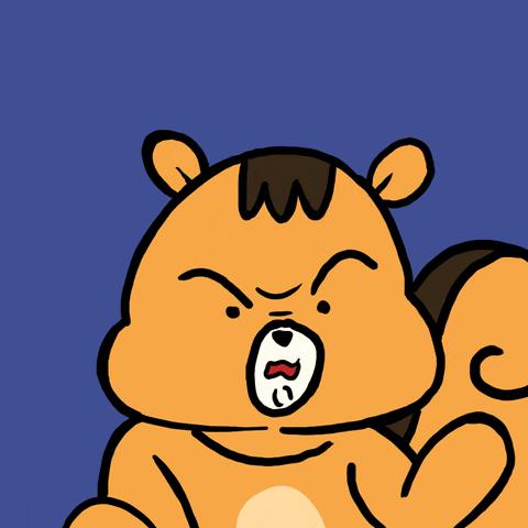 Angry Squirrel GIF by PlayDappTown