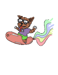 Dog Ich Komme Sticker by Fidoca