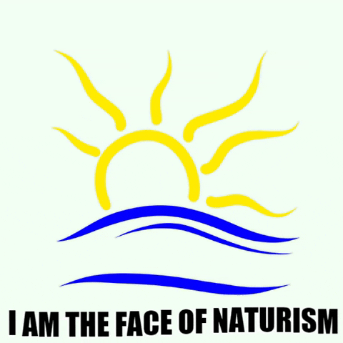 Naturist-Symbol giphygifmaker iamthefaceofnaturism naturistsymbol GIF