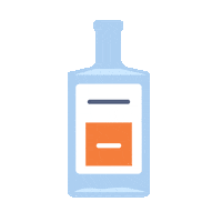 Gineration logo cheers delivery bottle Sticker