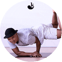 karmayoga yoga karma do good half moon Sticker