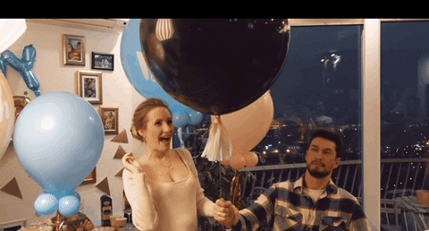 vivibencze giphyupload youtube gender reveal kovács dorottya GIF