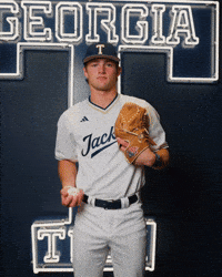 Georgia Tech Baseball GIF by Georgia Tech Yellow Jackets