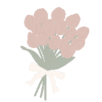 Pink 花 Sticker