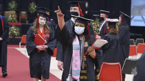Point Graduation GIF by University of Central Missouri