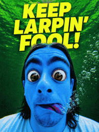 Blue Man Larper GIF