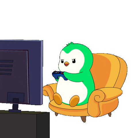 Fun Penguin Sticker by Abstract