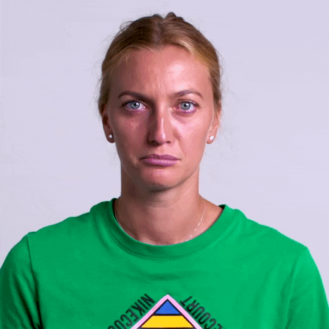 Sad Petra Kvitova GIF by WTA