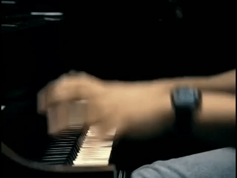 andrew w k piano GIF