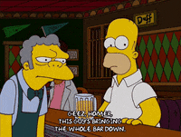 homer simpson beer GIF