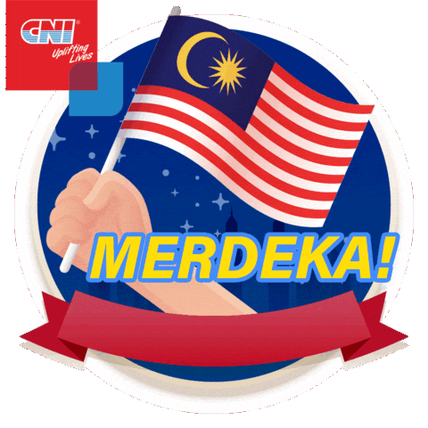Independence Day Malaysia Sticker by CNI