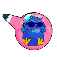 Happy Pool Party Sticker by BigBrains
