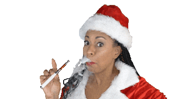 ComedianHollyLogan christmas merry christmas santa holidays Sticker