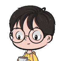 Coffee Glasses Sticker