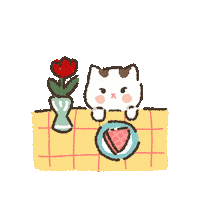 Cat Love Sticker by Tift