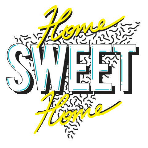 home sweet home art Sticker