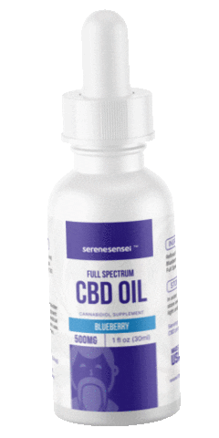 serenesensei cbd hemp cbd oil cbd product Sticker