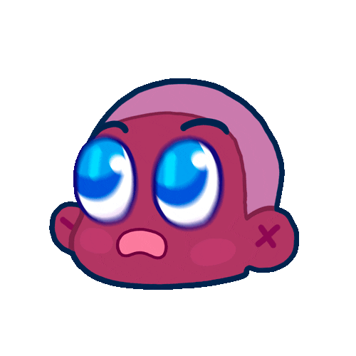 Shocked Chibi Sticker by Polygonal Mind