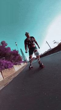 BullseyeBilly rollerskate rollerskater billy texas GIF