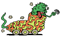 Happy Plant Sticker by Killer Acid