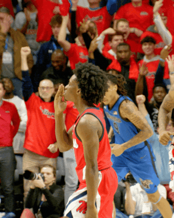 College Basketball Kiss GIF by Ole Miss Rebels