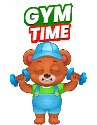 Working Out Sticker by Lucas and Friends by RV AppStudios