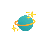 Cartoon Planet Space Sticker by Yle Galaxi