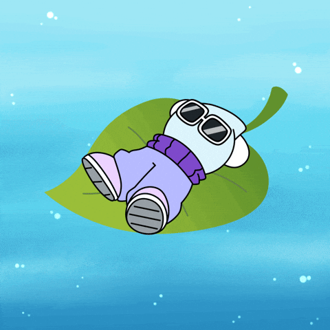 Summer Floating GIF by Globkins