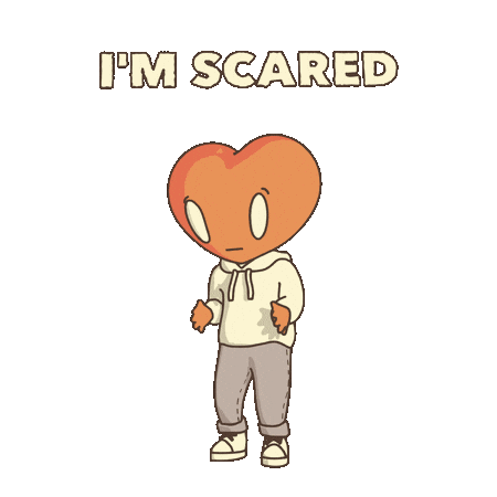 Scared Fear Sticker by LT3 Creations