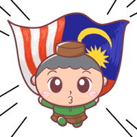 Merdeka Malaysiaday Sticker by Bear Boss Buddies