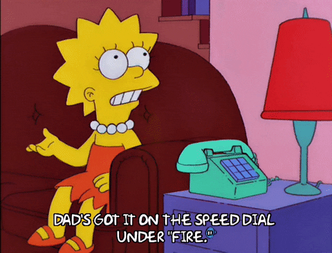 lisa simpson phone GIF