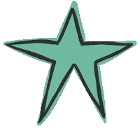 Blue Star Sticker by Heather Buchanan