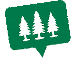 Tree Label Sticker by Friendly Pines Camp