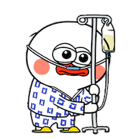 Hospital Recovery Sticker by kwaesam
