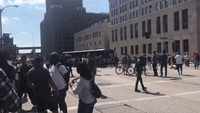 St Louis Police Use Pepper Spray on Protesters After Officer Acquitted in Fatal Shooting