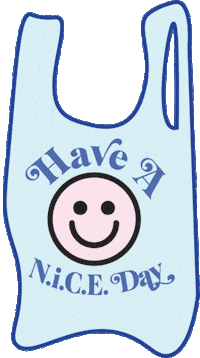 Have A Nice Day Bag Sticker by The Particulars