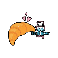 bluebowbakery baking bakery blue bow bakery bluebowbakery Sticker