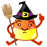 Happy Candy Corn Sticker by Pixel Parade App