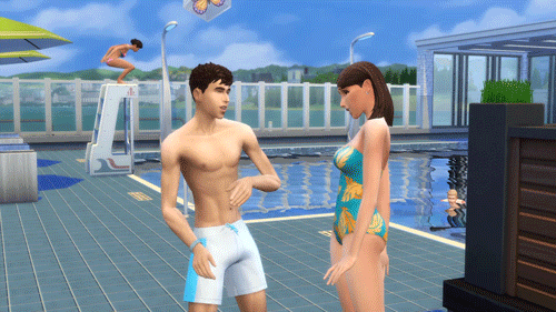 wave swimming GIF by The Sims